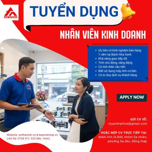 Tuyển Dụng Nhân Viên Kinh Doanh - Cùng An Thành Lan Tỏa Ngọn Lửa Tận Tâm
