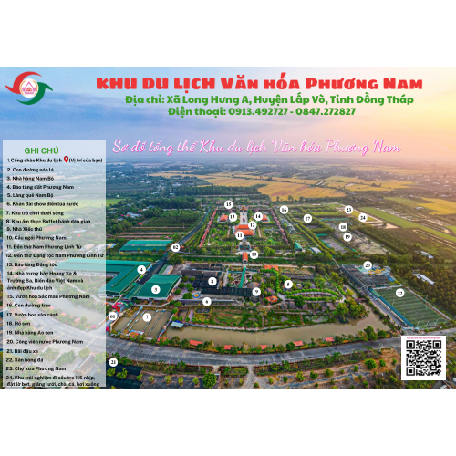 Sơ Đồ Tham Quan Khu Du Lịch Văn Hóa Phương Nam