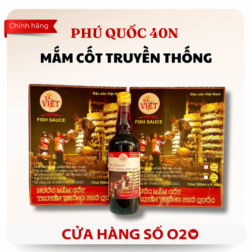 Hồ Sơ Công Bố Sản Phẩm Nước Mắm Cốt Truyền Thống Phú Quốc 40N Việt 54