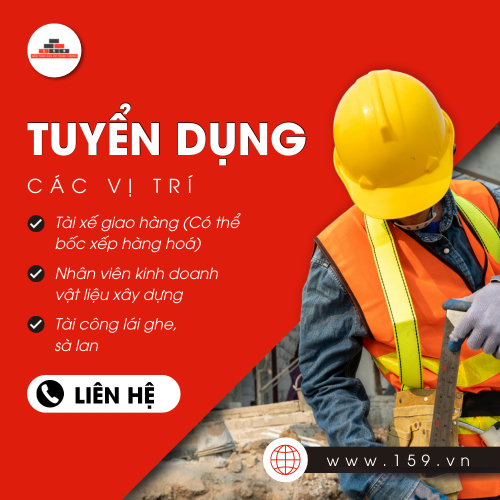 Tuyển Dụng Nhân Sự Tại Vật Liệu Xây Dựng 159